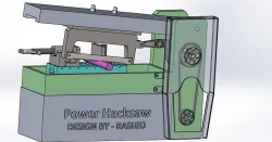 POWER HACKSAW Design In solidworks- By MD RASHID