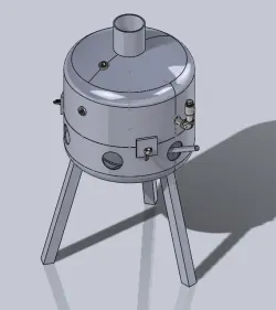 PROPANE TANK FORCED STEAM OIL BURNER