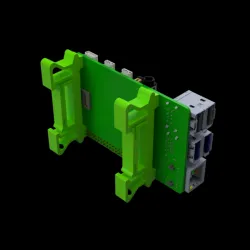 Raspberry Pi 4B DIN rail assembly