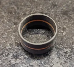 Ring with center band