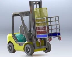 Safety basket for forklift