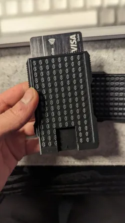 Slim Credit Card Wallet with Money Clip / Strap Ejector delete
