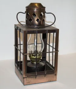 Small Caged Oil Lamp