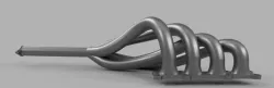 Straight 4 Cylinder Engine Exhaust Manifold