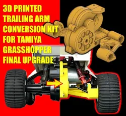 Trailing Arm Conversion Kit for Tamiya Grasshopper