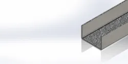 U-profile made of steel