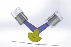 V-Twin Engine Model
