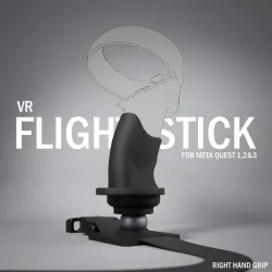 VR Flightstick for meta quest 1 2 3, VTOL VR Grip