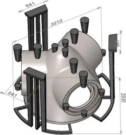 Wind Turbine Rotor Hub Casting