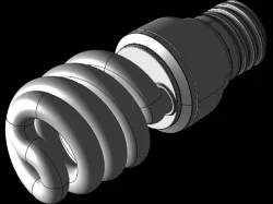 15 watt CFL black light bulb