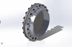 24Inch ASME B16.5 Flange with Spirelwond Gasket And M30 170L Studs