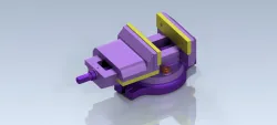 3D CAD Basic exercise/ Swivel Machine Vise/ Tornillo de Banco Giratorio/Autodesk Inventor Pro