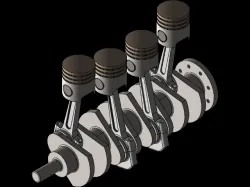 4 cylinder engine assembly