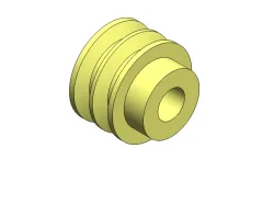 4 Inch Dia. Pully, Double Grooves