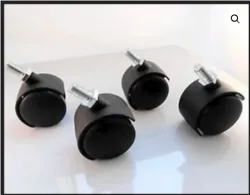 50 mm bolt type plastic castor wheel
