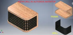 Autodesk Inventor tutorial Mesh Grill || Inventor Drawing Practice || Inventor Tutorials || 3d Model