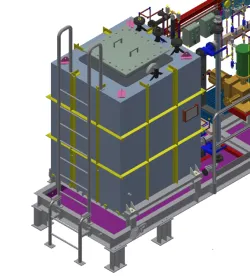 chemical tank and pump
