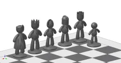 Chess-Set based on "UMBRA" Buddy-Chess-Set