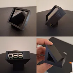 Compact 4-inch IPS Display Case - Raspberry Pi v3 Compatible