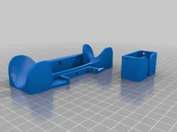 CONTOURED XBOX 360 Contoller and Receiver Holder and wall mount
