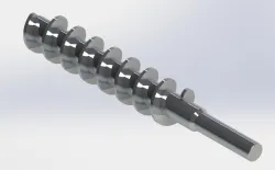 Design of screw pump / feed screw / Timing Screw in Solidworks