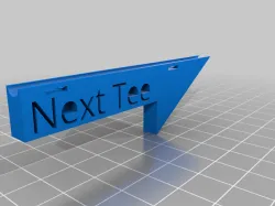 Disc Golf Next Tee Indicator