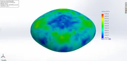 Drop test of a pebble