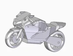 Electric bike concept design stl file