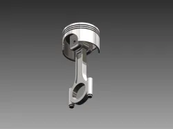 Engine Piston and Connecting Rod