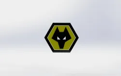 FC WOLVES LOGO 3D
