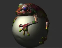 frog 3d model