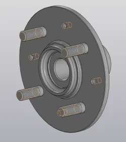 Front hub 4x100 for civic 6 "14" knuckle.