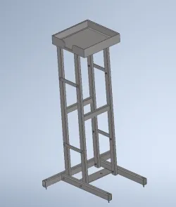 Gravity liquid filling stand