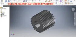 Helical Gear in Autodesk Inventor || Gear Design || How to make Gear || Autodesk Inventor Tutorials