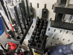 Ikea Skadis detachable 6.25mm/¼” hex bits holder