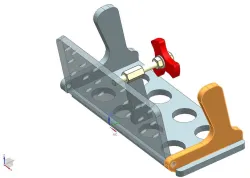 Knife bevel jig for belt sander