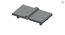 leaf hinge 60x60 M8