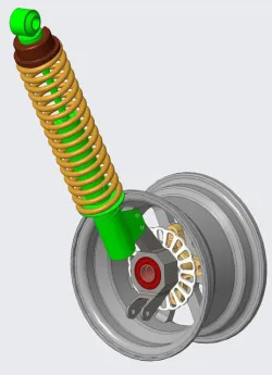 macpherson strut suspension wheel assembly