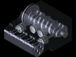 Motor 4 pistones