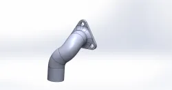 Pipe connection using project curve