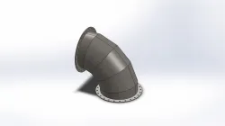 pipe sheetmetal Elbow 90 degree 30 inch size