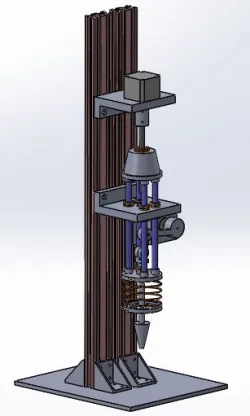 Punching and holding mechanism