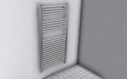 RADIATOR 600mm x 1200mm STRAIGHT - CHROME