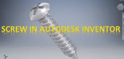 Screw In Inventor || Screw || Inventor Tutorial || Inventor Tutorial for Beginners  || Inventor draw
