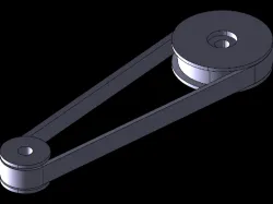 Simple Belt pully for analysis on ansys