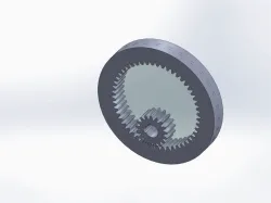 Simple planet gear train