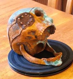 Skull Dice Tower Hinged Pirate Eye patch