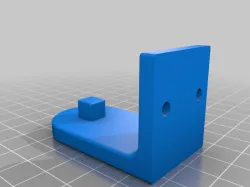 Square peg blind bracket