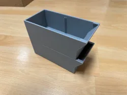 stackable box with separator
