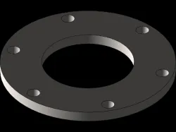 Steel Shaft Seal Cover / Flange Mount / Bracket w/ Circular Bolt Hole Pattern